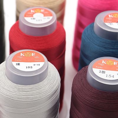 304 colores hilo de costura resistente a los rayos UV para muebles de exterior resistente al calor y duradero