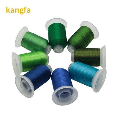 Filamento de bordado por máquina 60wt 40wt Poliéster multicolor 120d/2 1000m para bordado
