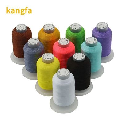 Filamento de bordado por máquina 60wt 40wt Poliéster multicolor 120d/2 1000m para bordado