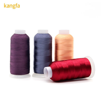 120g 5000y 2 capas Kangfa 120d/2 Rayon Thread para bordado computarizado 2 capas Número de hilo