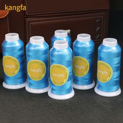 100% de poliéster Kangfa venta de color de seda bordado de costura hilo 120D/2 MERCERIZADO