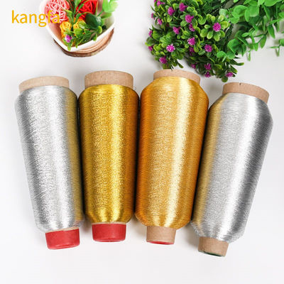 Accesorios para prendas de vestir hilo metálico hilo de costura de plata Kangfa MX tipo 100% poliéster
