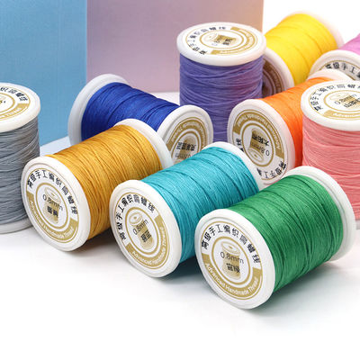 240 colores de cuero de costura de cera de hilo conjunto de 12 0,8 mm de diámetro de largo hilo de costura