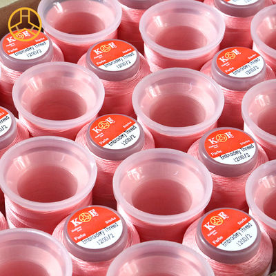 Conjunto de cono pequeño de 40pcs 120D / 2 Polyester hilo de bordado 1000Y y OEM / ODM aceptado