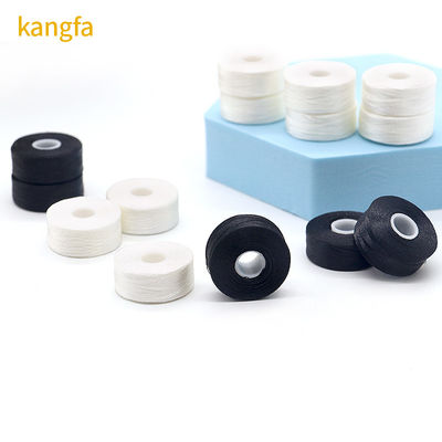 Cone de plástico Kangfa Pre-enroscado Bobbin hilo de bordado para bordado particular 75D / 2