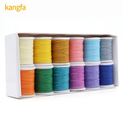 Poliéster/ Kangfa de cera 150d hilo de costura 0,8 mm 50 metros personalizado para la costura a mano