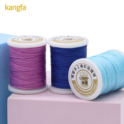 Poliéster/ Kangfa de cera 150d hilo de costura 0,8 mm 50 metros personalizado para la costura a mano