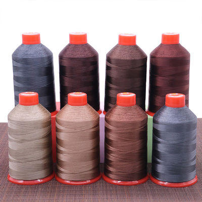 240 colores Filamentos de nylon ligados a gas Tex 135 1500 m/cone para aplicaciones de trabajo pesado