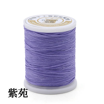 Poliéster/ Kangfa de cera 150d hilo de costura 0,8 mm 50 metros personalizado para la costura a mano
