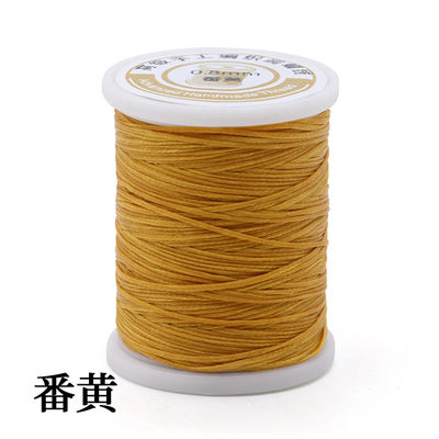 Poliéster/ Cera de 0,8 mm Filamento plano para costura de cuero 150D 210D Gratuito sin carga