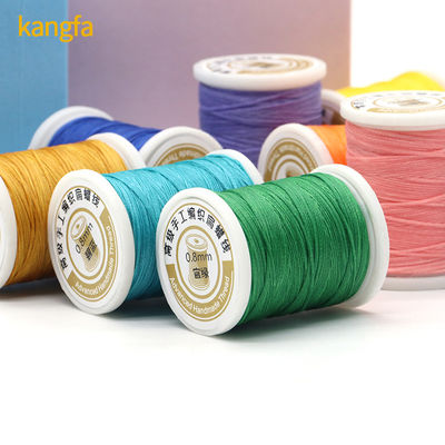 Poliéster/ Cera de 0,8 mm Filamento plano para costura de cuero 150D 210D Gratuito sin carga