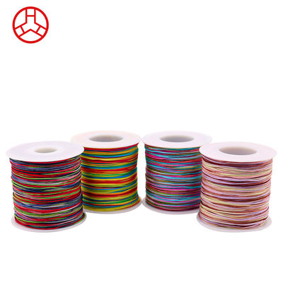 Hielo de nylon de jade arco iris para productos de cuero Fabricación artesanal de hilo de joyería de cola de rata