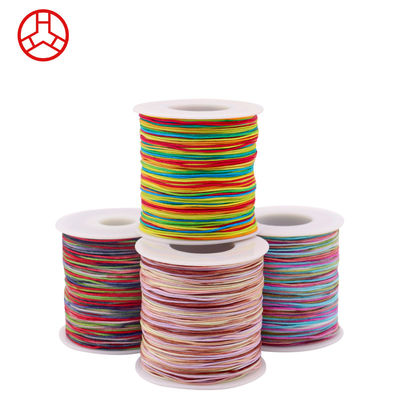 Hielo de nylon de jade arco iris para productos de cuero Fabricación artesanal de hilo de joyería de cola de rata