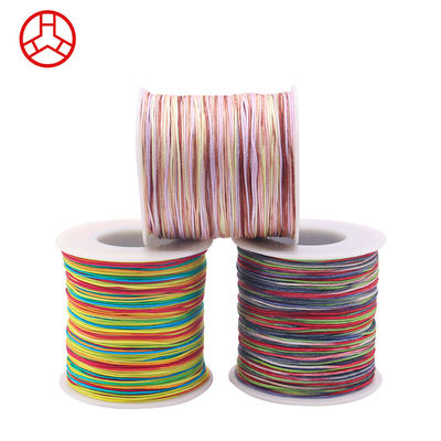 Hielo de nylon de jade arco iris para productos de cuero Fabricación artesanal de hilo de joyería de cola de rata