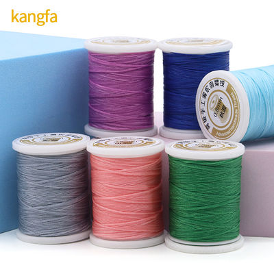 hilo de costura de cera plana para costura de cuero 0,8 mm 50 metros hilo de cera 12 colores por juego