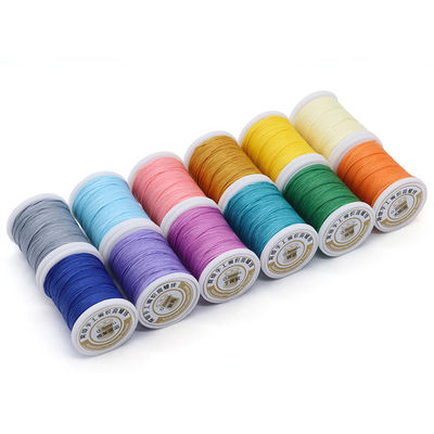 High Tenacity Leather Sewing Waxed Thread Set de 12 hilos de cera de 0,8 mm para artesanía de cuero DIY
