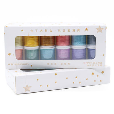 High Tenacity Leather Sewing Waxed Thread Set de 12 hilos de cera de 0,8 mm para artesanía de cuero DIY
