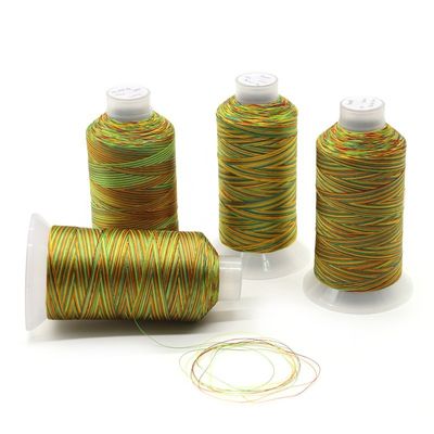 T45 Multicolor personalizado 150D/3 250g High Tenacity Polyester Bonded Thread Protector UV