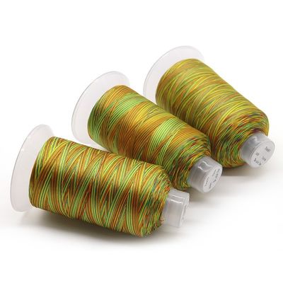 T45 Multicolor personalizado 150D/3 250g High Tenacity Polyester Bonded Thread Protector UV
