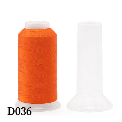 Color teñido 5000 Yard Polyester / Viscose hilo de bordado para la máquina de bordado