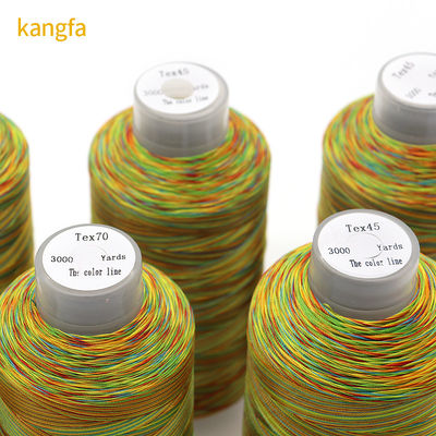Filamento de poliéster de alta tenacidad de 250 g 150D / 3 Tex45 en multicolor para personalizado