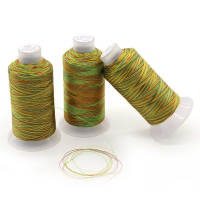 Filamento de poliéster de alta tenacidad de 250 g 150D / 3 Tex45 en multicolor para personalizado