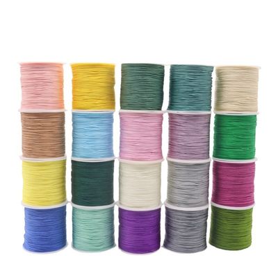 110m o de longitud personalizada de hilo de jade 72 cordón de perlas de nylon para accesorios de pulseras