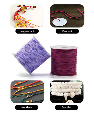 110m o de longitud personalizada de hilo de jade 72 cordón de perlas de nylon para accesorios de pulseras