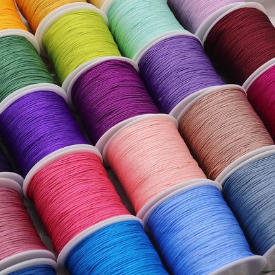 Artesanía de perlas de cordón de nylon de jade con protección UV y aceptación OEM / ODM