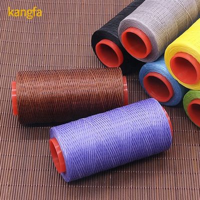 150d 0,8mm 30m hilo de poliéster con cera plana para coser bolsas 100% poliéster cordón de cera DIY