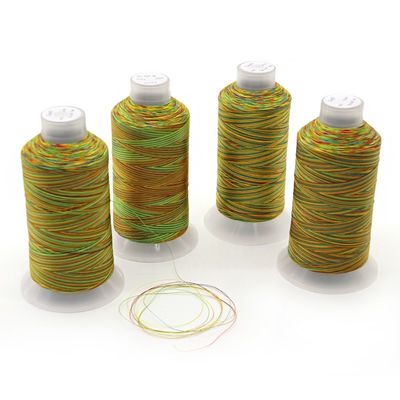 Boho a prueba de agua de alta tenacidad de hilo de arco iris personalizado conos coloridos de nylon de hilo unido