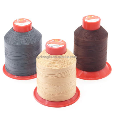 Tejer de alta tenacidad de nylon 210d/3 de nylon de hilo unido 66 de hilo de costura unido 115 g/cono