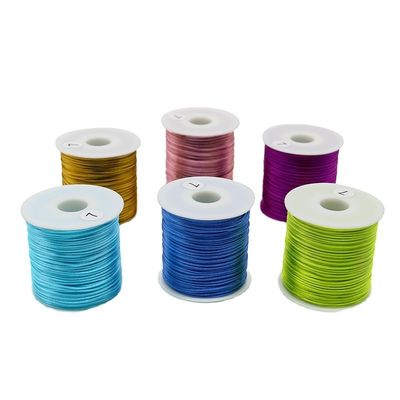 0.8/1.0/1.5/2mm hilo de cordón de nylon para brazaletes trenzados y macrame de nudos chinos