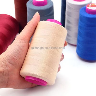 El sofá establece el patrón teñido 5000yds Spun Polyester hilo de costura para la máquina de costura 40/2
