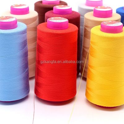 El sofá establece el patrón teñido 5000yds Spun Polyester hilo de costura para la máquina de costura 40/2