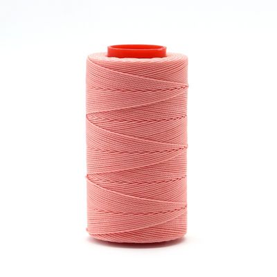 Riqueza de colores 210d Poliéster hilo encerado para coser material de cuero cono plástico