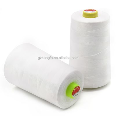 hilo de costura de poliéster blanco 40/2 ideal para la máquina de colchas y la fabricación de tejidos de cama