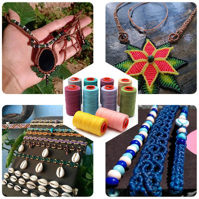 210D Coser hilo encerado para artesanía de cuero Cordones de costura a mano AWL Reparación de bolsos de zapatos