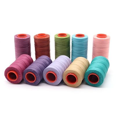 210D Coser hilo encerado para artesanía de cuero Cordones de costura a mano AWL Reparación de bolsos de zapatos