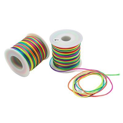 1.5mm hilo de cordón de algodón encerado para artesanía brazalete collar de cuentas de joyería