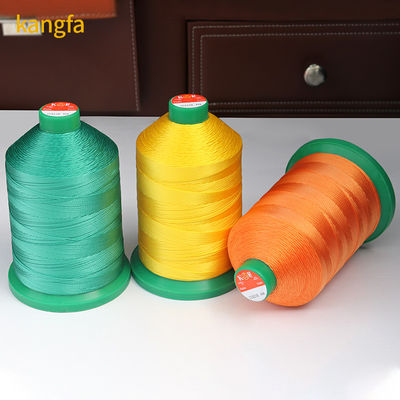 Patrón multicolor teñido 500 g Alta resistencia de costura de hilo largo Tex90 280D/3 hilo de nylon de unión