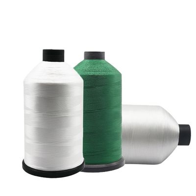 Tiempo de entrega de muestras rápido 210d/3 hilo de costura de poliéster blanco para máquina de colchas