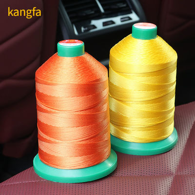 Patrón multicolor teñido 500 g Alta resistencia de costura de hilo largo Tex90 280D/3 hilo de nylon de unión