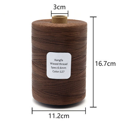 1 kg de hilo de costura de cordón encerado 240 colores para cuero 0,6 mm 0,8 mm 210dD patrón teñido