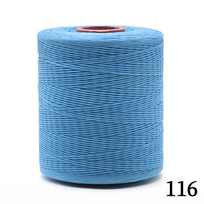 OEM ODM Aceptado Flat Braided Sewing Yarn 680m longitud 0,8mm hilo de cera trenzado para cuero