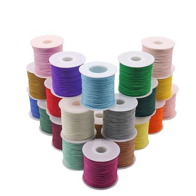 Cordo de nylon directo de 0,8 mm para cordones de perlas DIY y cordón de macrame de nudo chino