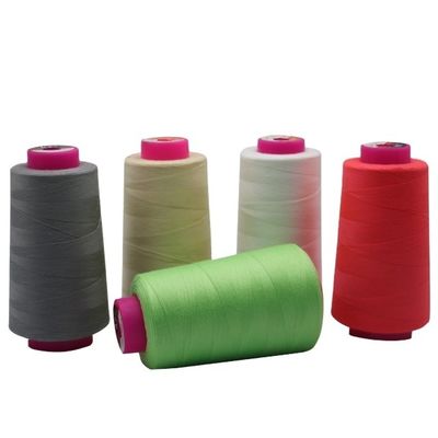 Bajo MOQ 40/2 Spun 100% Polyester hilo de costura para máquinas de costura suministros de alto nivel