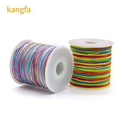 Cordón de hilos artesanales de suede de nylon púrpura para la fabricación de herramientas artesanales de perlas de color singular o arco iris