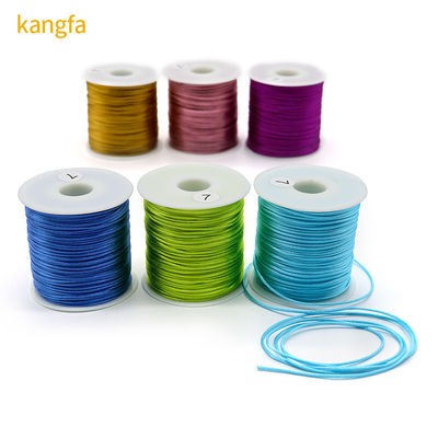 Colorido satén de nylon para el nudo chino de seda cordón de macramé 100m o longitud personalizada