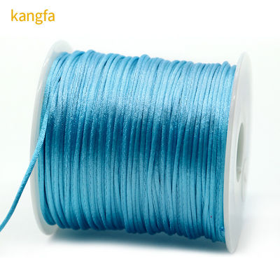 Colorido satén de nylon para el nudo chino de seda cordón de macramé 100m o longitud personalizada